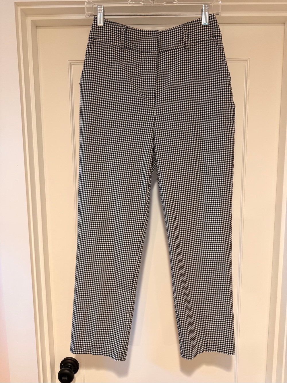 Joie Black and White Gingham Women’s Pants